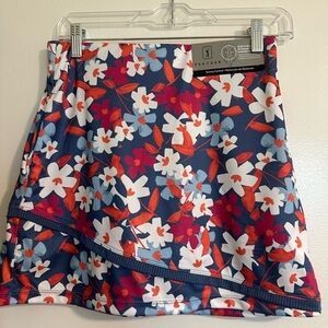 NWT XS PGA Tour Floral Pattern Golf Skort
